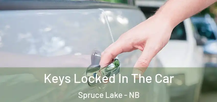  Keys Locked In The Car Spruce Lake - NB