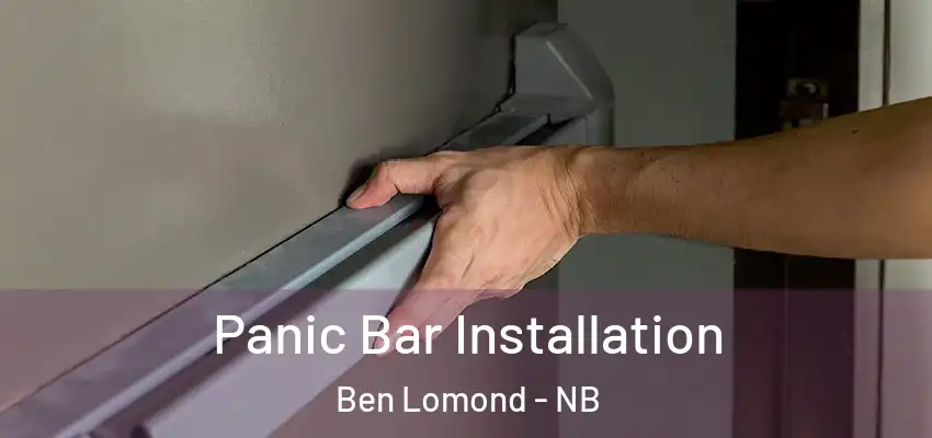  Panic Bar Installation Ben Lomond - NB